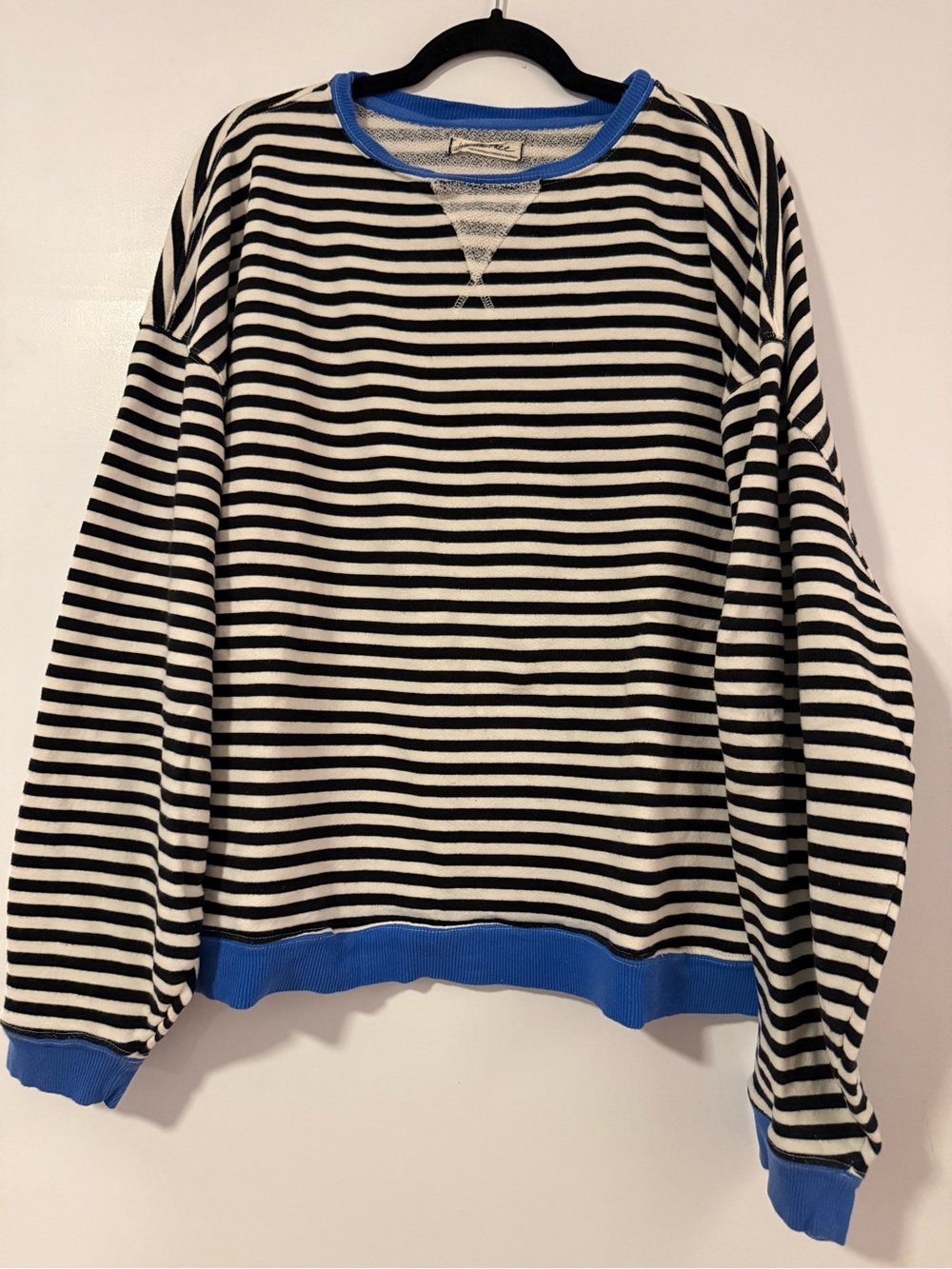 We The Free Classic Striped Oversized Crewneck Sweatshirt